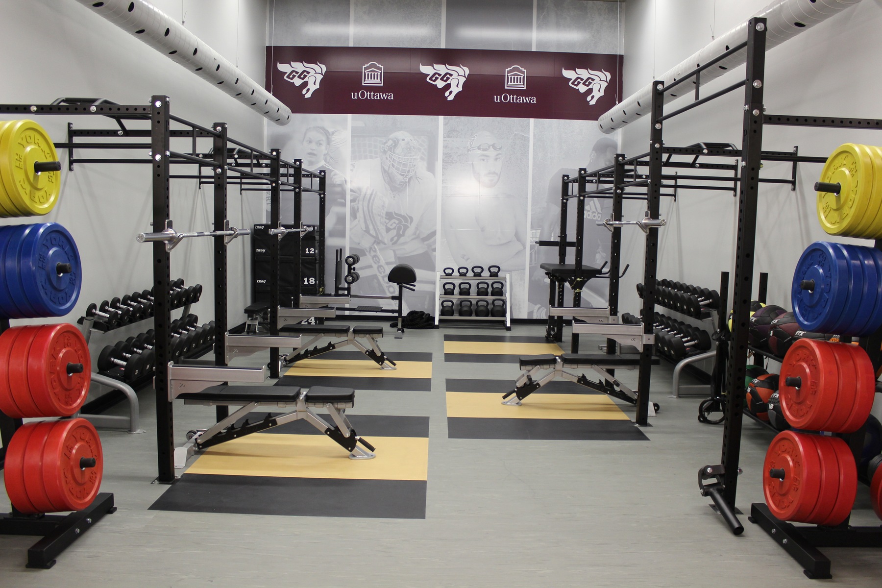 View of room in High Performance Centre with equipment.