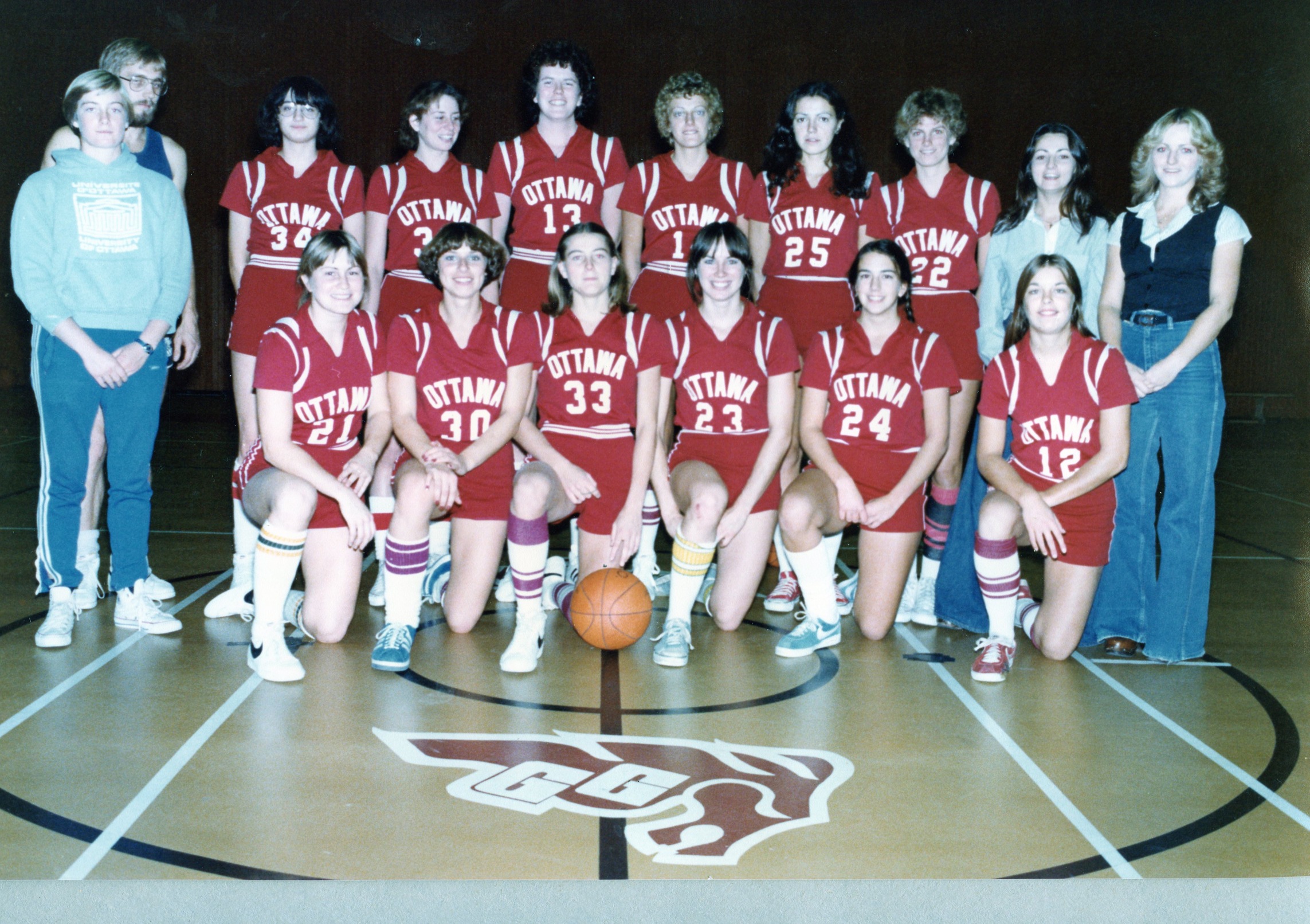 Women's basketball team photo